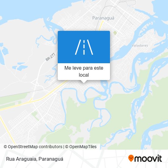 Rua Araguaia mapa