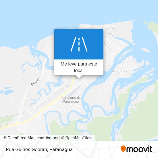 Rua Guines Gebran mapa