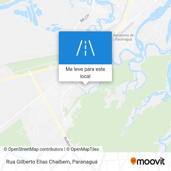Rua Gilberto Elias Chaibem mapa