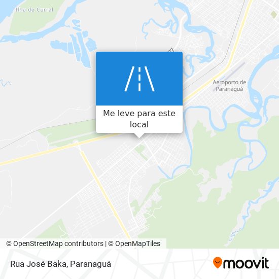 Rua José Baka mapa