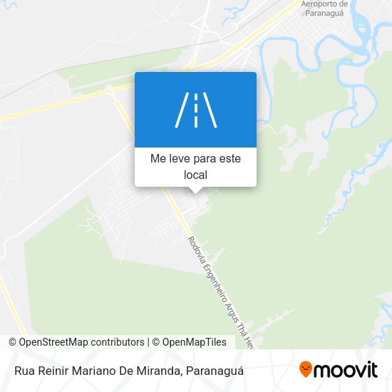 Rua Reinir Mariano De Miranda mapa