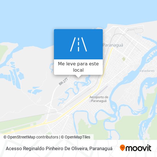 Acesso Reginaldo Pinheiro De Oliveira mapa
