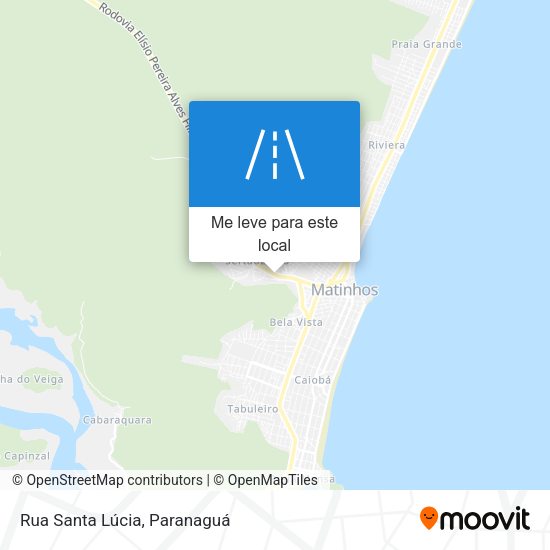 Rua Santa Lúcia mapa