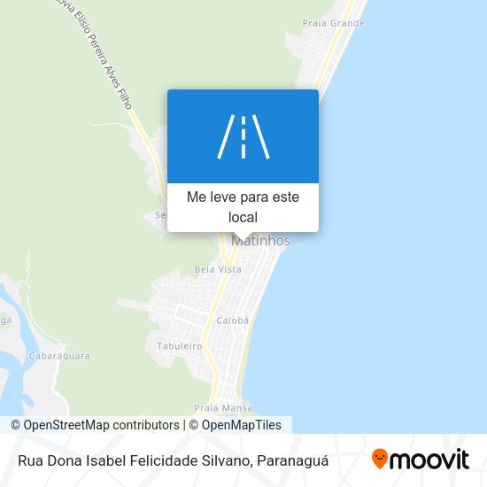 Rua Dona Isabel Felicidade Silvano mapa