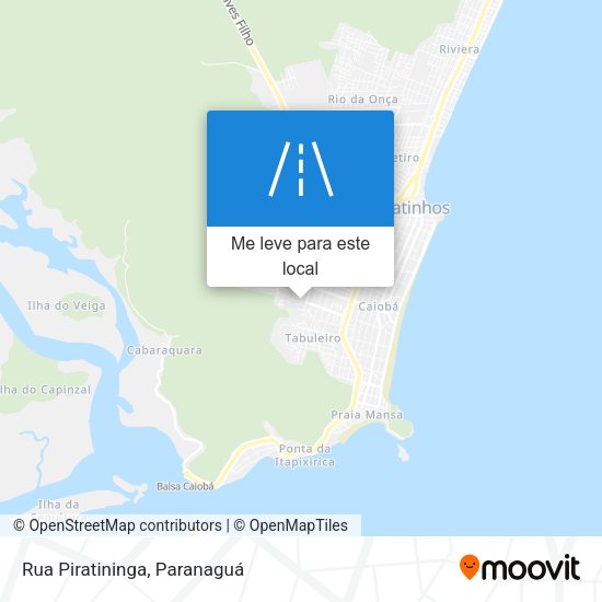 Rua Piratininga mapa