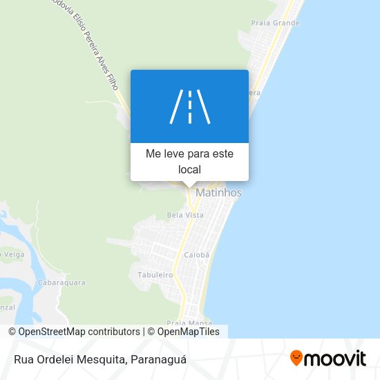 Rua Ordelei Mesquita mapa