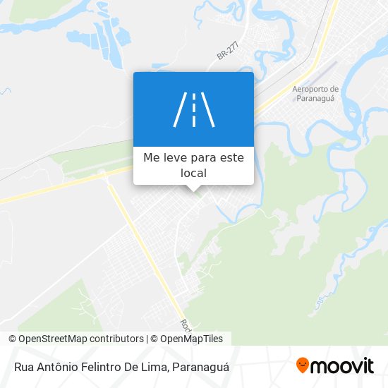 Rua Antônio Felintro De Lima mapa
