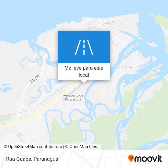 Rua Guape mapa