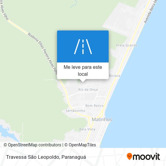 Travessa São Leopoldo mapa