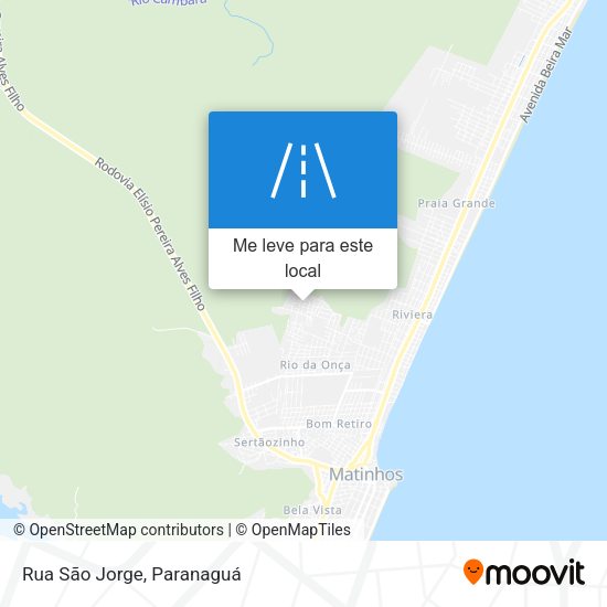 Rua São Jorge mapa