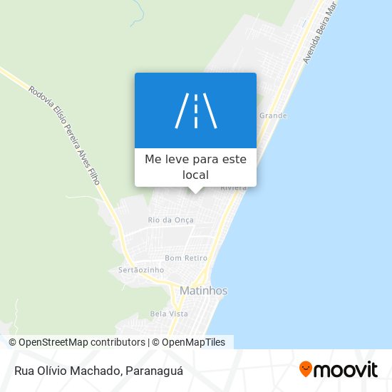 Rua Olívio Machado mapa