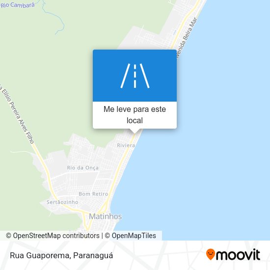 Rua Guaporema mapa