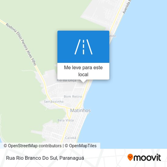 Rua Rio Branco Do Sul mapa