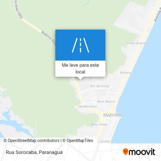Rua Sorocaba mapa