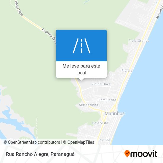 Rua Rancho Alegre mapa