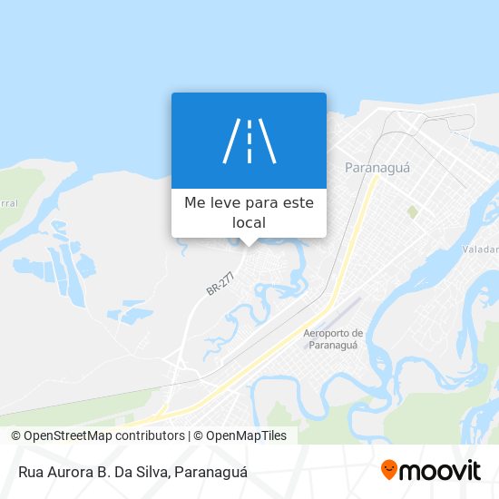 Rua Aurora B. Da Silva mapa