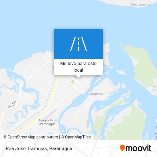 Rua José Tramujas mapa