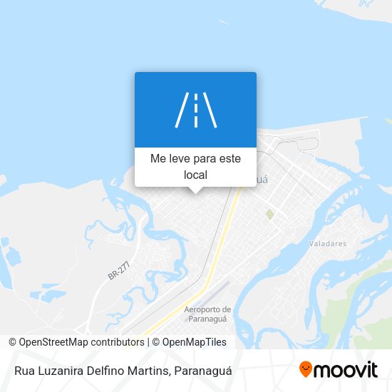 Rua Luzanira Delfino Martins mapa