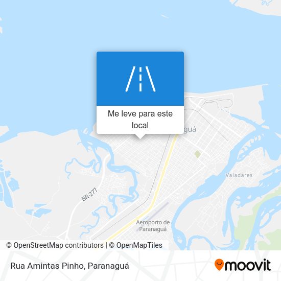 Rua Amintas Pinho mapa