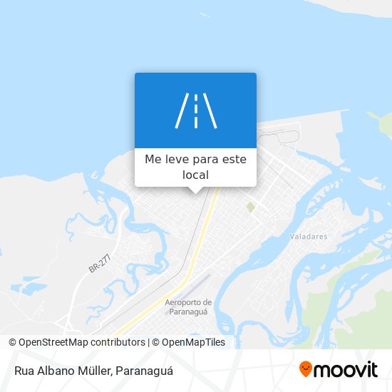 Rua Albano Müller mapa