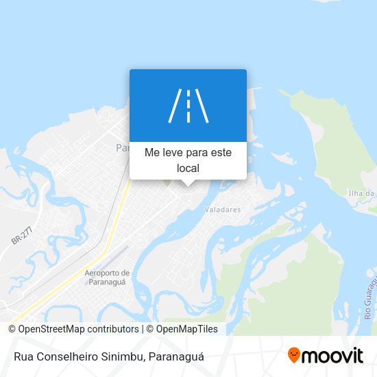 Rua Conselheiro Sinimbu mapa