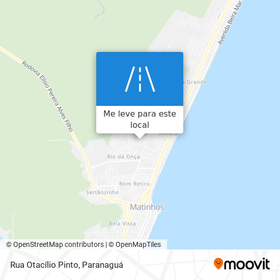 Rua Otacílio Pinto mapa