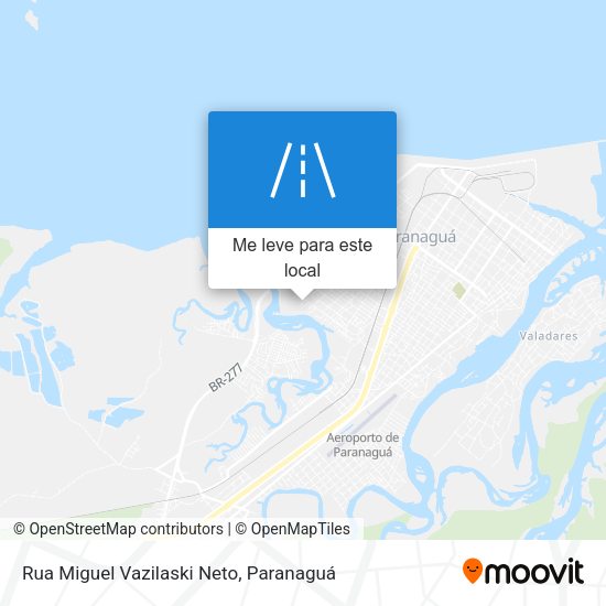 Rua Miguel Vazilaski Neto mapa