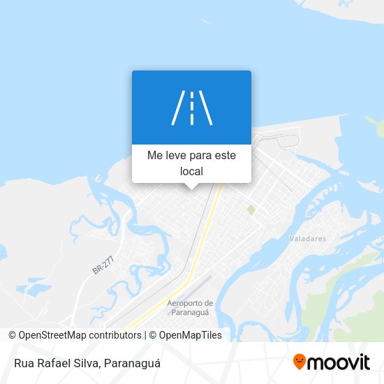Rua Rafael Silva mapa
