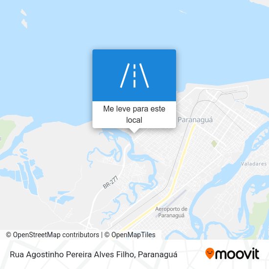 Rua Agostinho Pereira Alves Filho mapa