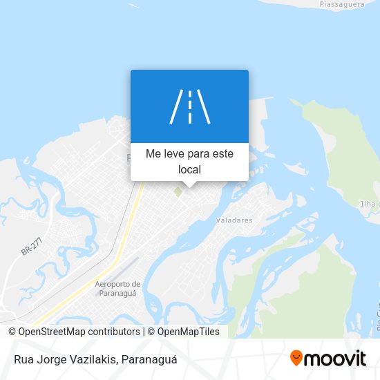 Rua Jorge Vazilakis mapa