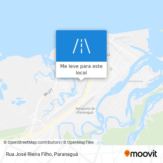 Rua José Rieira Filho mapa