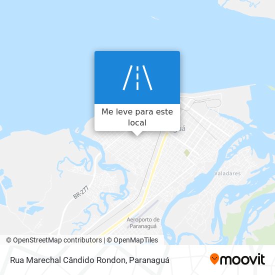 Rua Marechal Cândido Rondon mapa