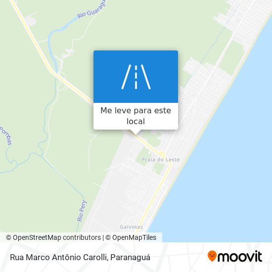 Rua Marco Antônio Carolli mapa