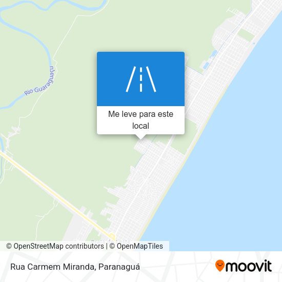 Rua Carmem Miranda mapa