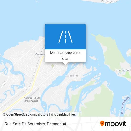 Rua Sete De Setembro mapa