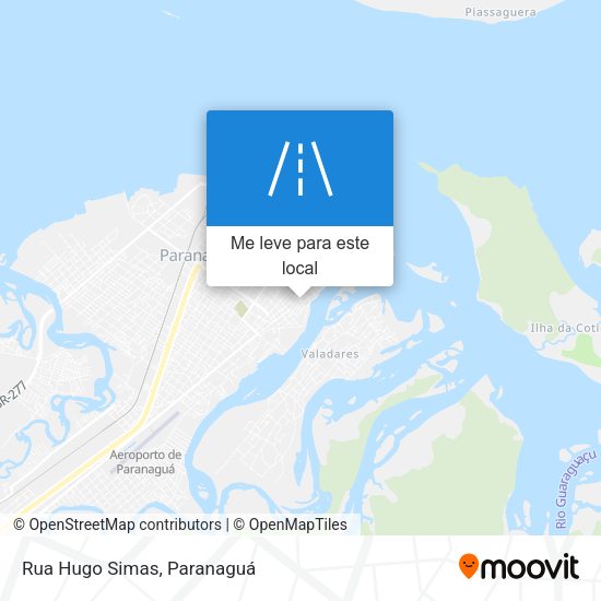 Rua Hugo Simas mapa