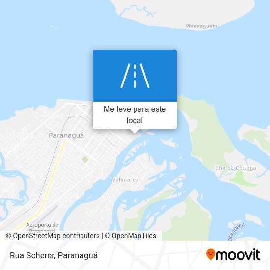 Rua Scherer mapa