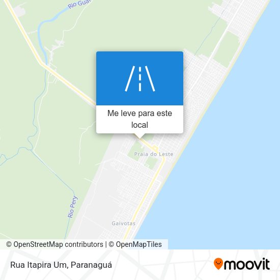 Rua Itapira Um mapa