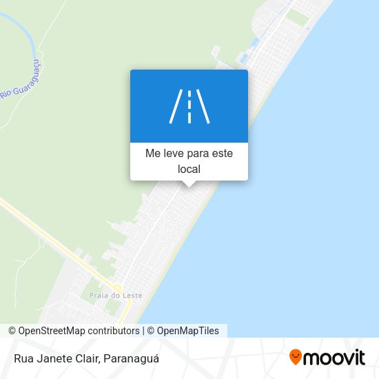 Rua Janete Clair mapa