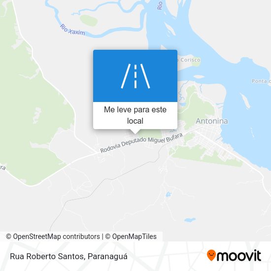 Rua Roberto Santos mapa