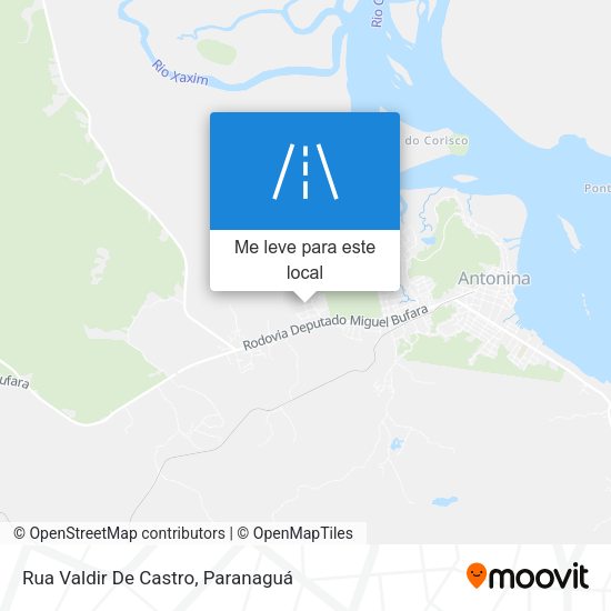 Rua Valdir De Castro mapa