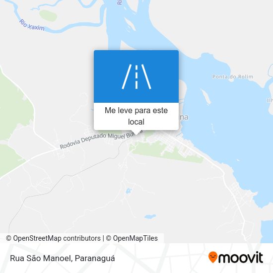 Rua São Manoel mapa