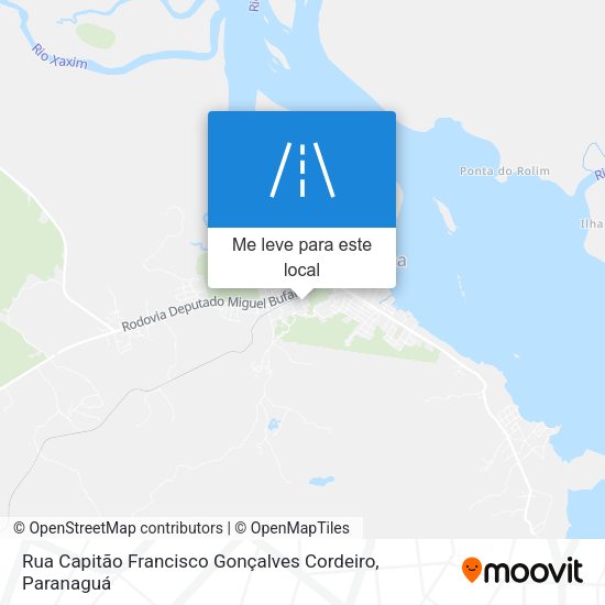 Rua Capitão Francisco Gonçalves Cordeiro mapa