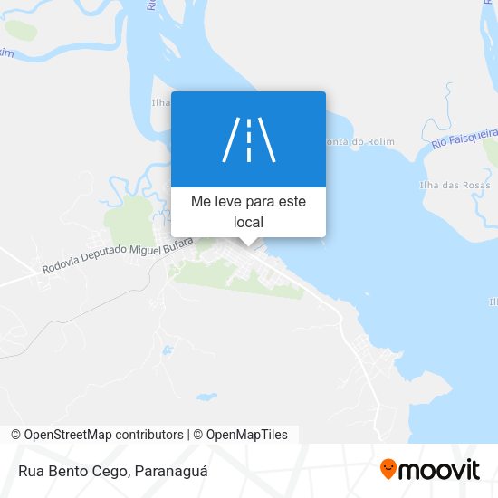 Rua Bento Cego mapa