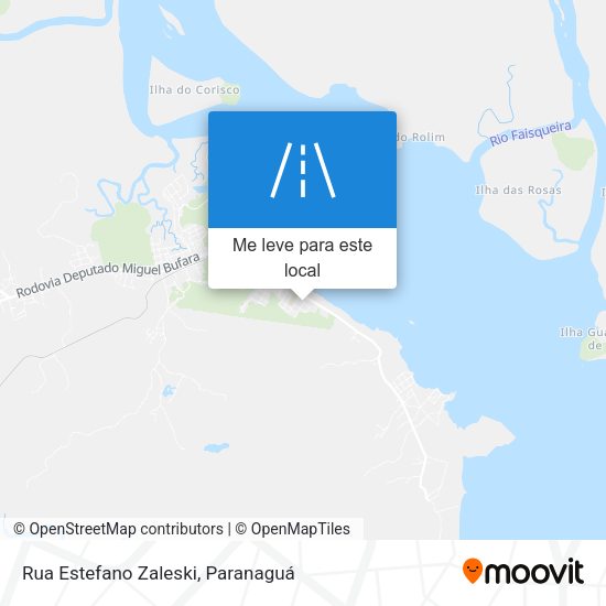 Rua Estefano Zaleski mapa