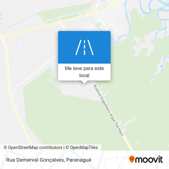 Rua Demerval Gonçalves mapa