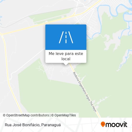 Rua José Bonifácio mapa