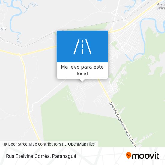 Rua Etelvina Corrêa mapa