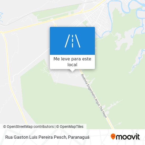 Rua Gaston Luís Pereira Pesch mapa