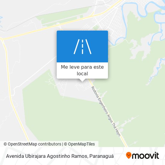 Avenida Ubirajara Agostinho Ramos mapa